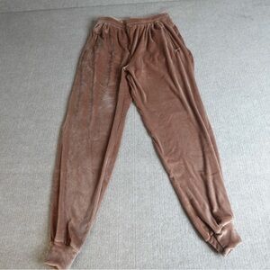 Skims Velour Jogger Pants Size M in Tan